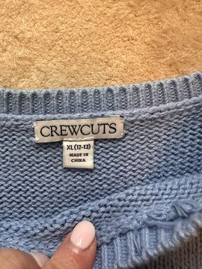 Crewcuts Light Blue Knit Sweater Top
